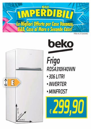 FRIGO BEKO RDSA310K40WN